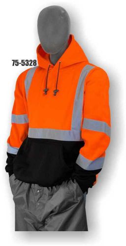 Majestic 75-5328 High Visibility Class 3 Pullover Hooded Sweatshirt - Orange- X6
