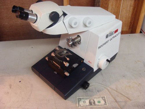 Leica reichert ultracut s microtome binocular microscope stereozoom 6 for sale