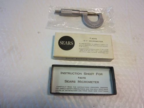 Vintage Sears Micrometer NIB!