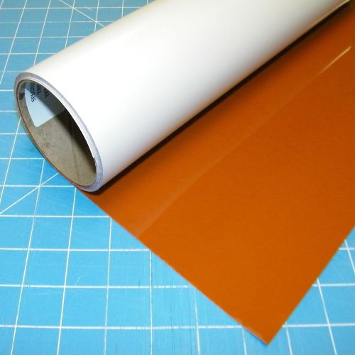 Thermoflex plus 15&#034; by 3 feet  chocolate brown heat transfer vinyl for sale