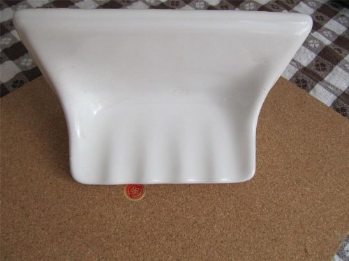 Vintage Porcelain soap dish tile USA white