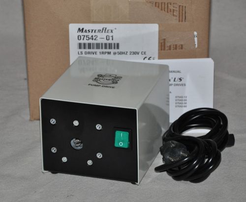 Masterflex l/s fixed flow pump drives 7542-01 1rpm, 230vac for sale