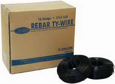MIDWEST AIR TECH/IMPORT Rebar Ty-Wire, 901130A, 3-1/2 Lb., 16-Gauge