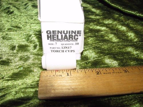 ESAB Genuine HELIARC Torch Cups Size 7 Quantity 10 Part 13N17  NEW