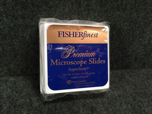 Fisher Scientific 12-544-7 Fisherfinest Premium Superfrost Microscope Slides
