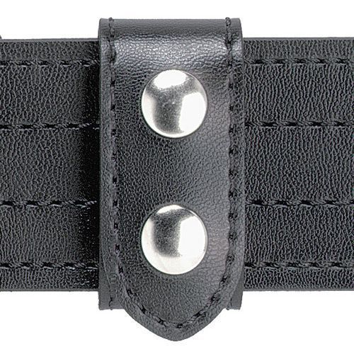 Safariland 655-4B Black Basketweave Heavy Duty Belt Keeper Brass Snaps