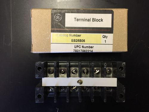 Ge terminal block eb25b06 upc-78317562214 for sale
