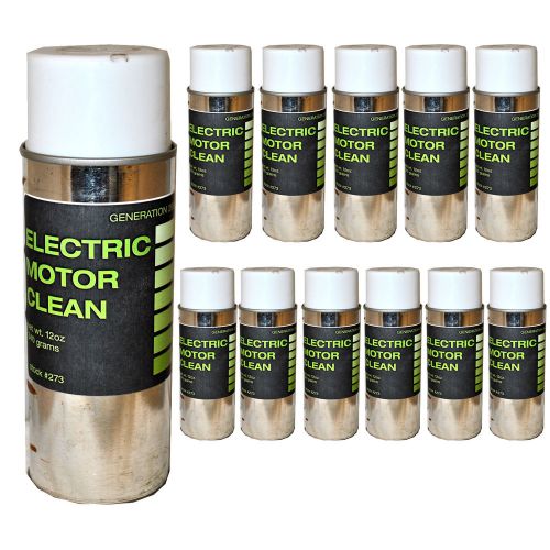 Electric Motor Clean 12oz cans, 12 pc Lot