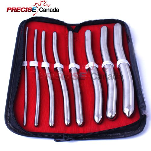 8 PIECES SET OF HEGAR UTERINE DILATOR WITH CARRYING CASE SURGICAL GYNECOLOGY