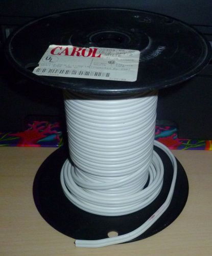 CAROL SPT-2 WHITE FLEXIBLE LAMP CORD CABLE ABOUT 150 OUT OF 250 FEET UNUSED