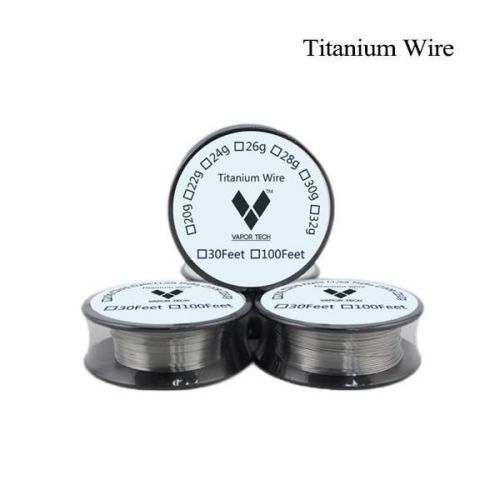 Titanium Resistance Wire 26G 30 Foot (Gr.1 99.5%) Heats Faster &amp; lasts longer