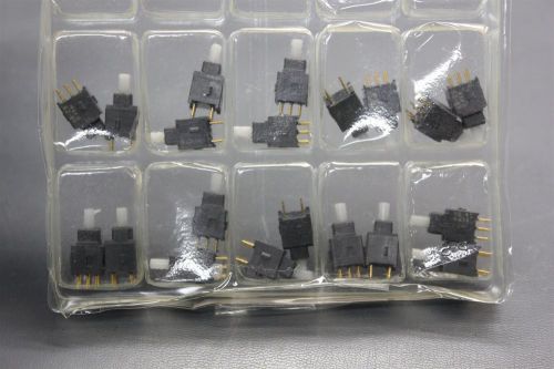 20PCS NEW NKK DPDT ON-ON STRAIGHT PUSHBUTTON SWITCH AB25AP-FA (S19-4-174A)