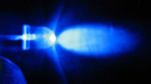 NEW!!100PCS 10mm SUPER BRIGHT BLUE water clear LED LAMP