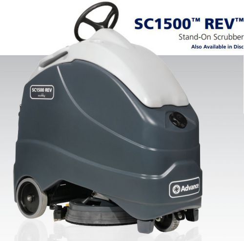 Advance sc1500 rev ecoflex | stand-on automatic scrubber w/ micro scrubbing for sale