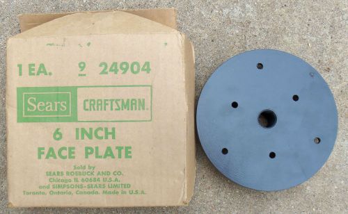 NOS Craftsman Lathe 6 Inch Face Plate NIB