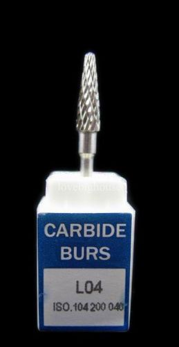 1Pc New Dental Lab Steel Tungsten Carbide Burs Drills Made in Switzerland L04