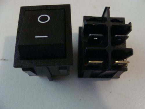 100 Black AC 250V 16A Rocker Switches  4 pin  ON/OFF Mini Boat Switch