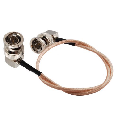 3x bnc plug right angle to bnc male right angle connector rf pigtail cable 20cm for sale
