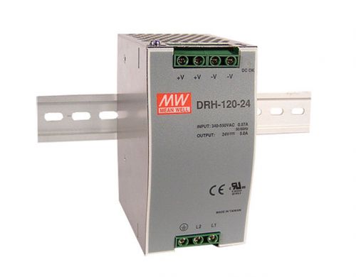 Mean Well DRH-120-24 AC/DC Power Supply Single-OUT 24V 5A 120W  US Authorised