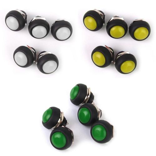 15pcs Momentary OFF-(ON) Push Button Horn Switch for Boat/Car Waterproof