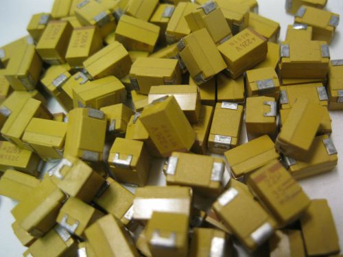 Lot of 3559  avx tantalum capacitors taje226k035s 921-00014-001 solid polarized for sale