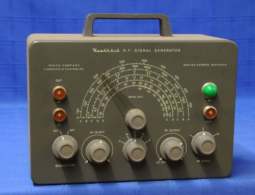 Heathkit sg-8 rf signal generator w/ leads must see for sale