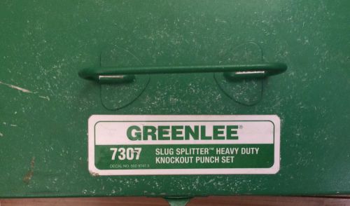 Greenlee 7307 slug splitter heavy duty knockout punch set 1/2&#034;- 2&#034; for sale