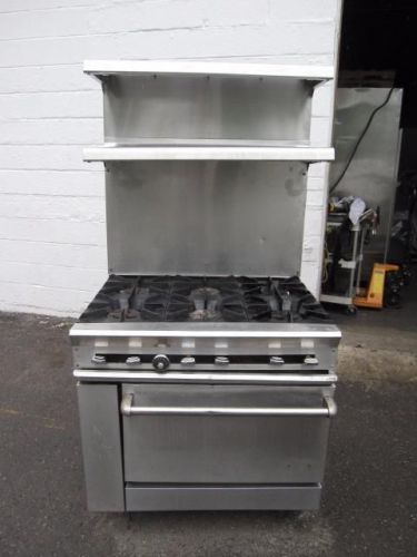 Dcs 6 burner stove range w/oven-nat.gas for sale