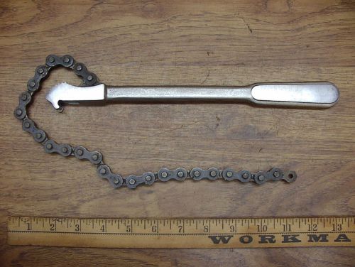 Old Used Tools,NYE Tool Co. NCW4 Chain Pipe Wrench,Excellent Condition
