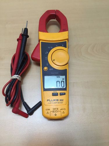 Fluke 902 true rms hvac clamp meter with leads free shipping!!! for sale