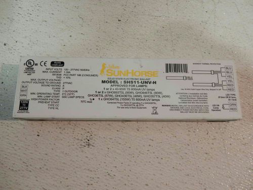 Lot of (10) fulham sunhorse shs11-unv-h solid state electronic ballast for sale