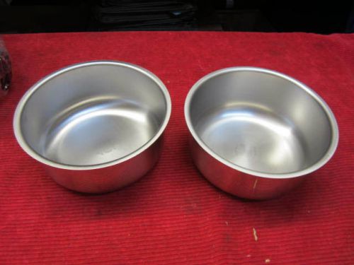 Lot of 2  Vollrath Surgical Sponge Bowl Stainless Steel Veterinary Bowl 6.75&#034;x3&#034;
