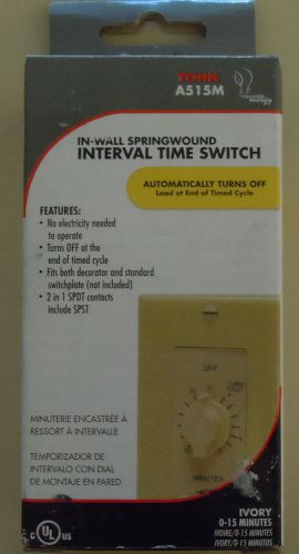 Tork- Model A515M. In-Wall Springwound Interval Time Switch