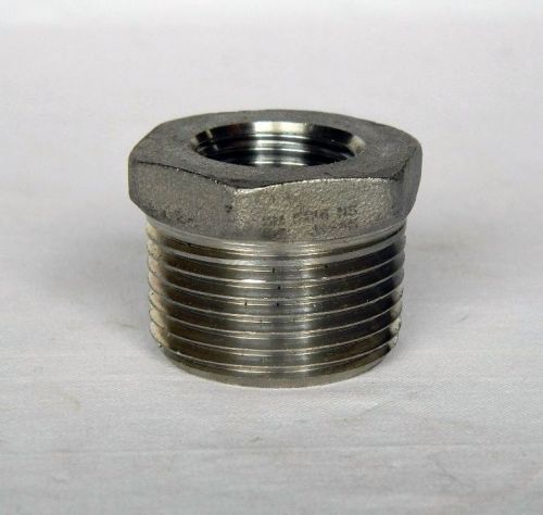 Stainless Steel 316 Reducing Bushing 1&#034; MNPT by 1/2&#034; FNPT