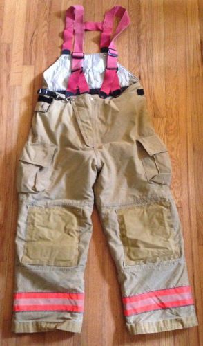 Firefighter turnout/bunker pants w/ suspenders - cairns rs1 - 40 x 30 - 2005 for sale