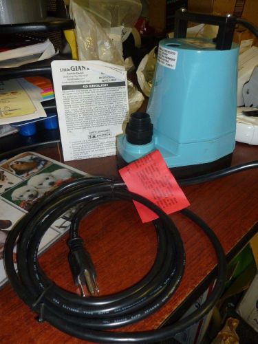 Little giant 5-msp-18 submersible 1/6hp utility sump pump w/ hose adapter 3/4&#034; for sale