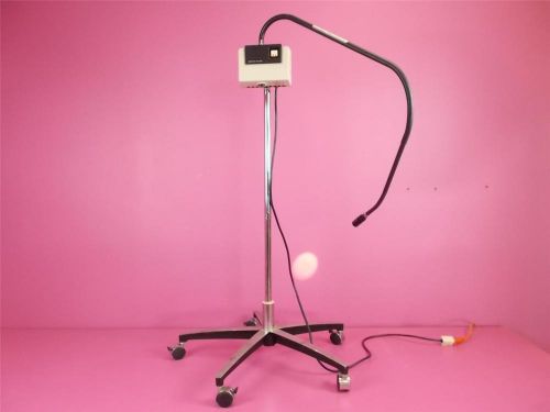 Welch allyn exam procedure light 48300 &amp; focusable fiberoptic lite pipe &amp; stand for sale