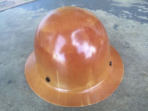 Msa 475407 natural tan skullgard hard hat without fas-trac suspension new for sale