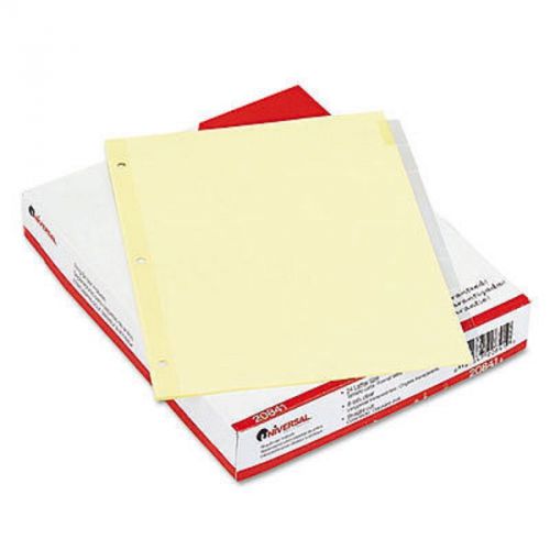 Universal Ring Binder Indexes Letter,8-Tab,Clear, Straight Cut,24ct #20841