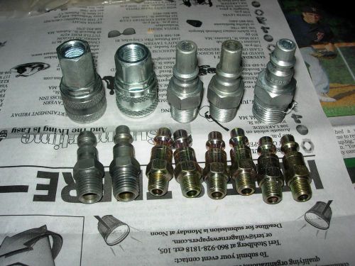 13 ASSORTED AIR LINE NIPPLES &amp; COUPLERS