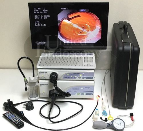 Olympus  cv-160 &amp; clv-160 evis exera video bronchoscope set endoscopy, endoscope for sale