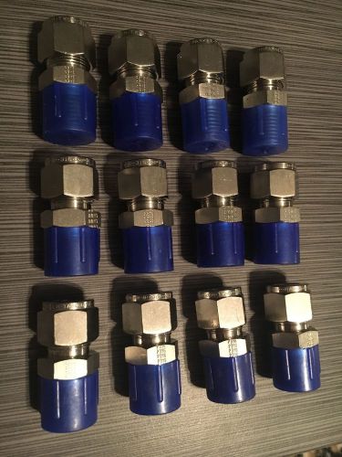 Lot Of (6) New Parker 1/2&#034; Tube OD X 1/2&#034; Male NPT Plus FREE SHIPPING