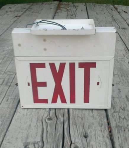 EXIT SIGN EMERGENCY EXIT LIGHT CEILING MOUNT HARD WIRE