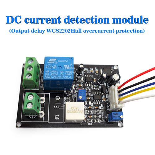 Output delay dc current detection module wcs2202 series hall overcurrent for sale