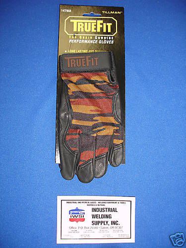 Tillman 1478m truefit camo gloves meduim cowhide for sale