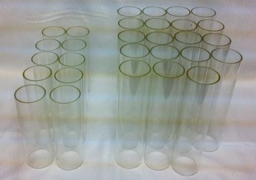 Clear Acrylic Extruded Plexiglas Tube - 2&#034; - Shop cut 29 pieces - 6&#034; and 8&#034;