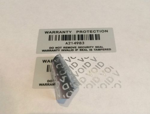 500 x warranty void stickers 45mm x 20mm tamper proof labels security protection for sale