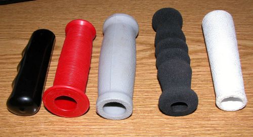 SOFT FLEXIBLE HANDLE GRIPS SET OF (5) MANUFACTURERS SAMPLES