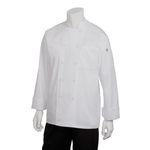 Chef Works Calgary Cool Vent Basic Chef Coat - JLLSWHTXS