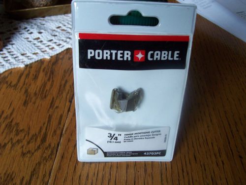 PORTER- CABLE 3/4&#034; HINGE MORTISING CUTTER-43703PC- NEW IN PACKAGE
